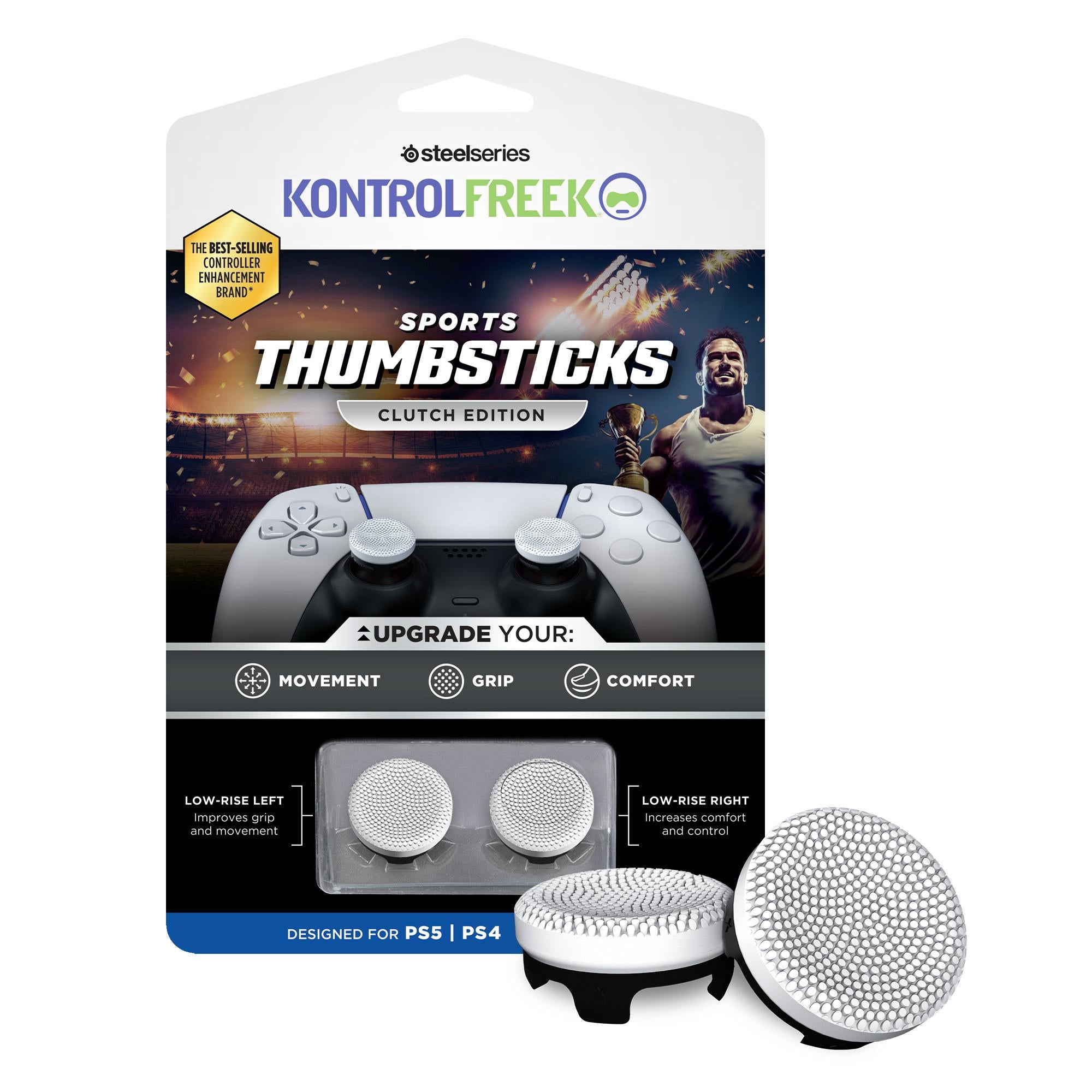 KontrolFreak Sports Clutch (White/Black) for PlayStation