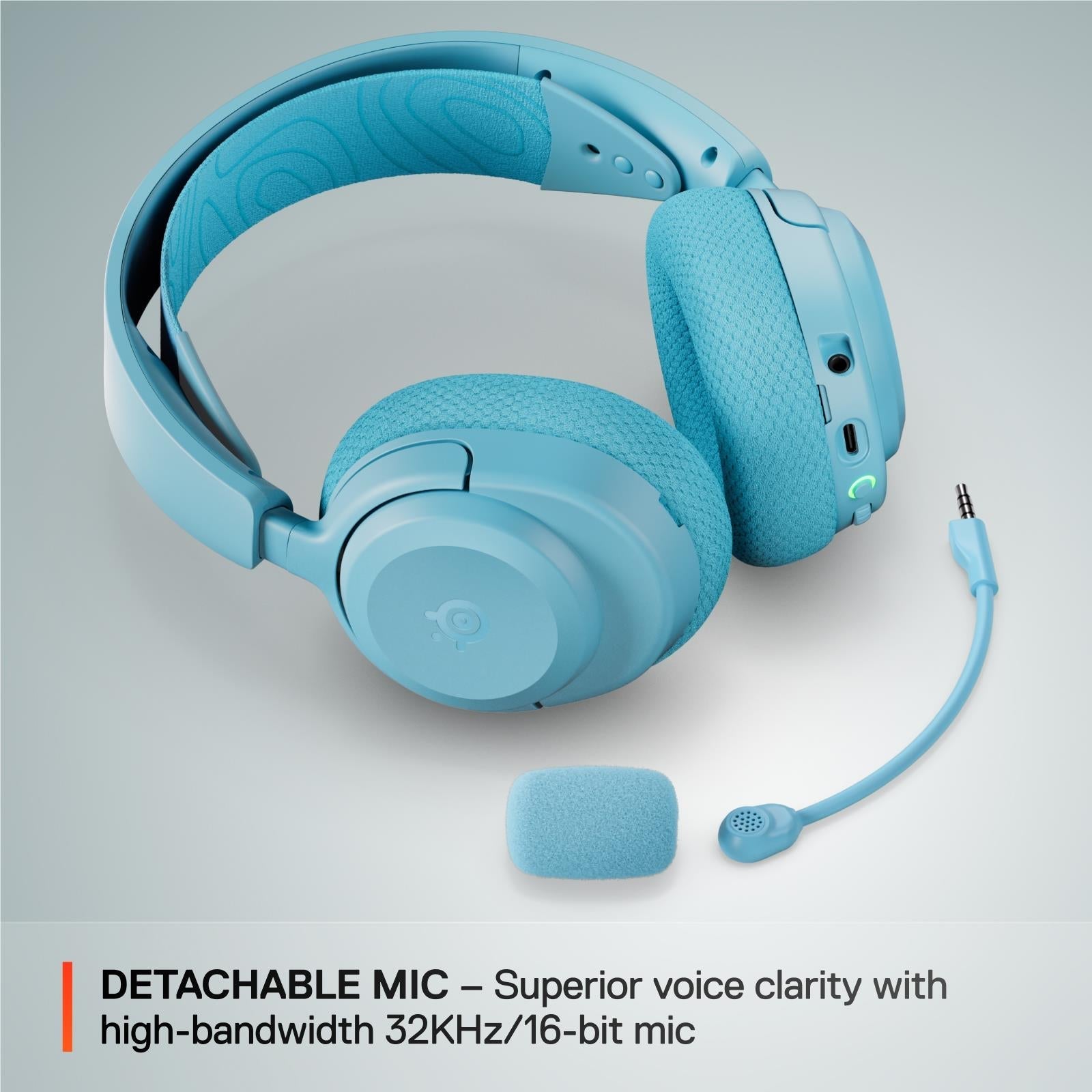 SteelSeries Arctis Nova 3P Wireless Multi-Platform Gaming Headset (Aqua)