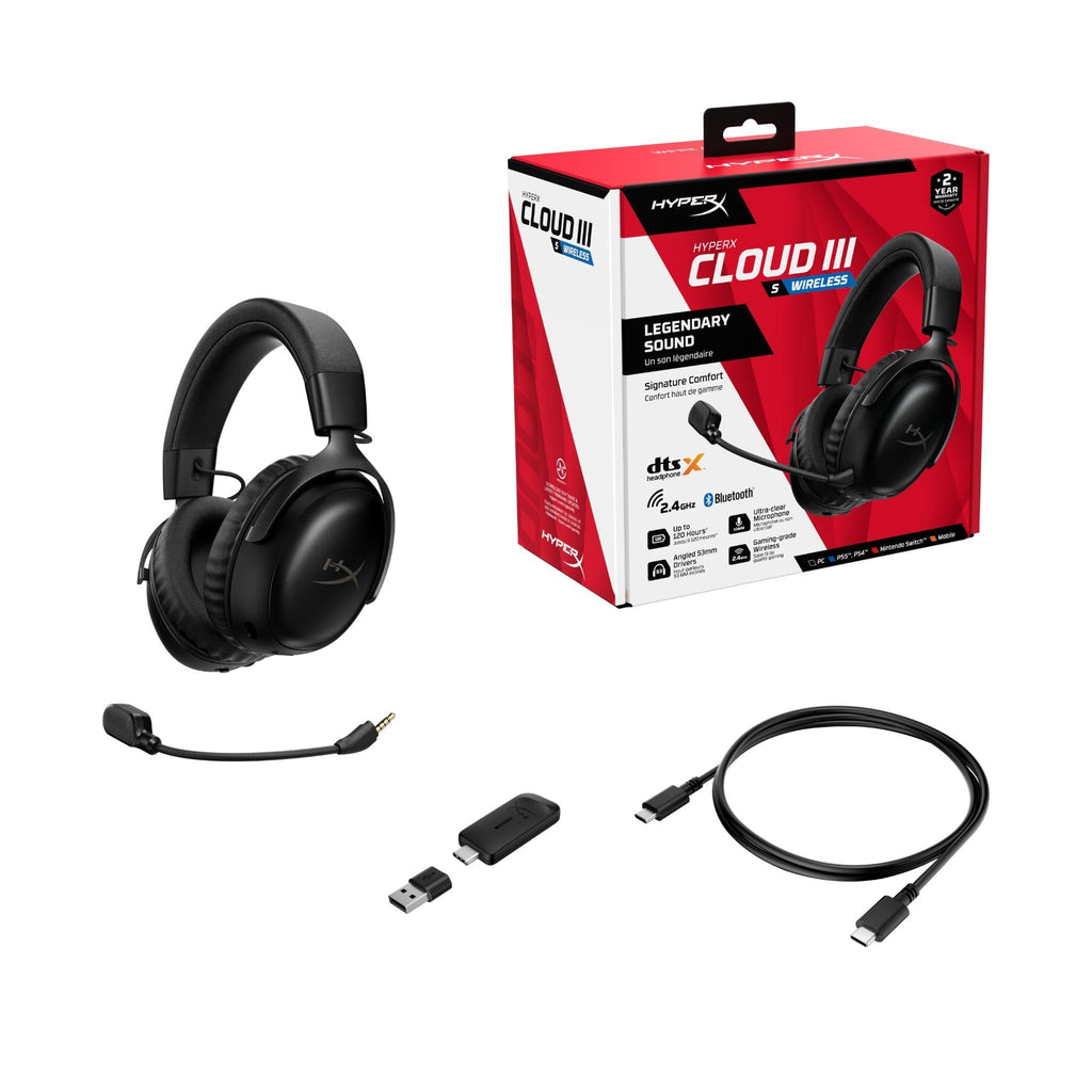 HyperX Cloud III S Wireless Gaming Headset (Black)