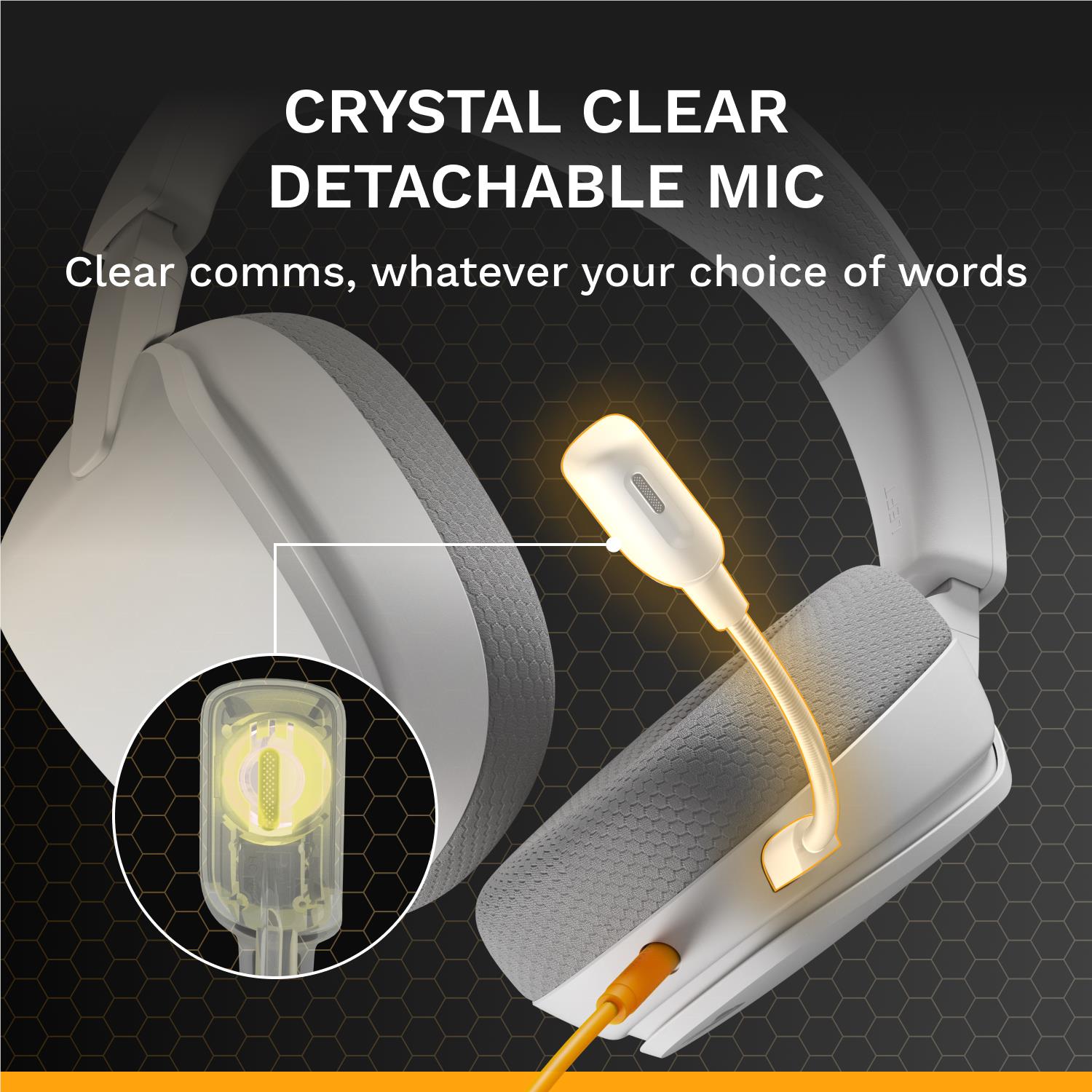 Glorious GHS Eternal Stereo Gaming Headset for PS5, PS4, Xbox, Switch and PC (White)